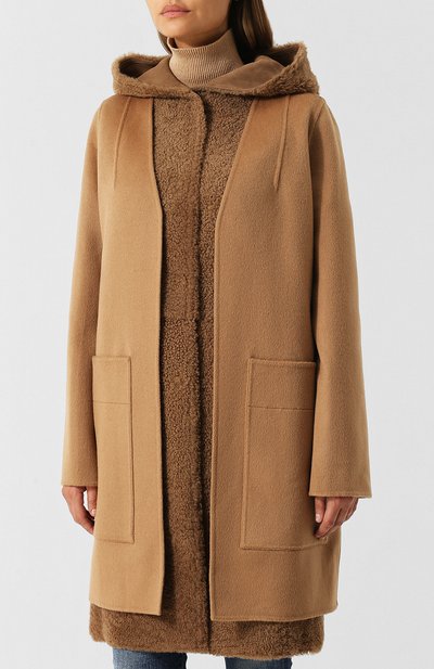 Шерстяная дубленка с жилетом из овчины YVES SALOMON, арт. 9WYM00988CDPL, фото 3