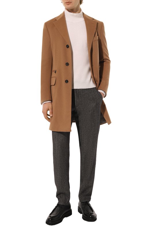 Шерстяное пальто Corneliani 941508-9412321 Бежевый  941508-9412321 Фото 2