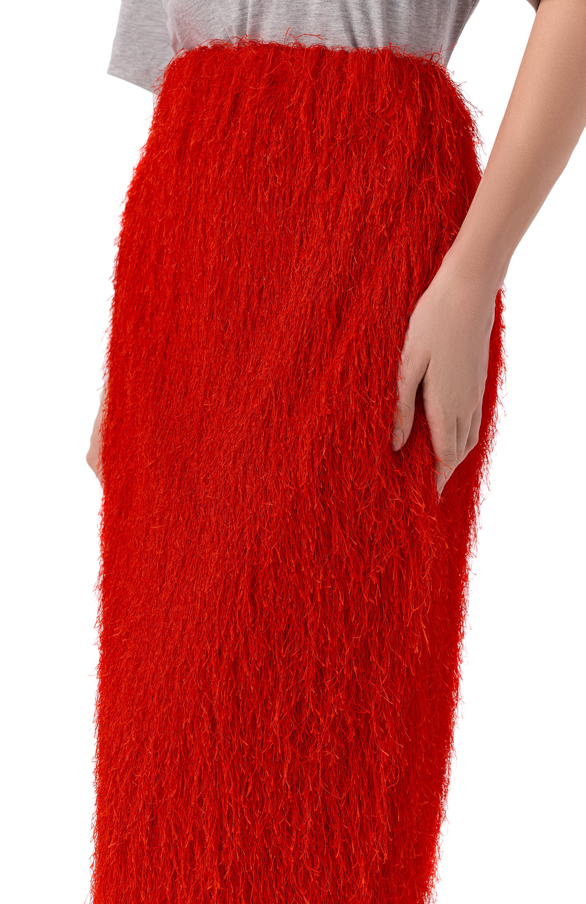 Юбка DRIES VAN NOTEN красного цвета по цене 92650 руб., арт. 010860/3038, фото 5 Юбка DRIES VAN NOTEN, арт. 010860/3038, фото 5