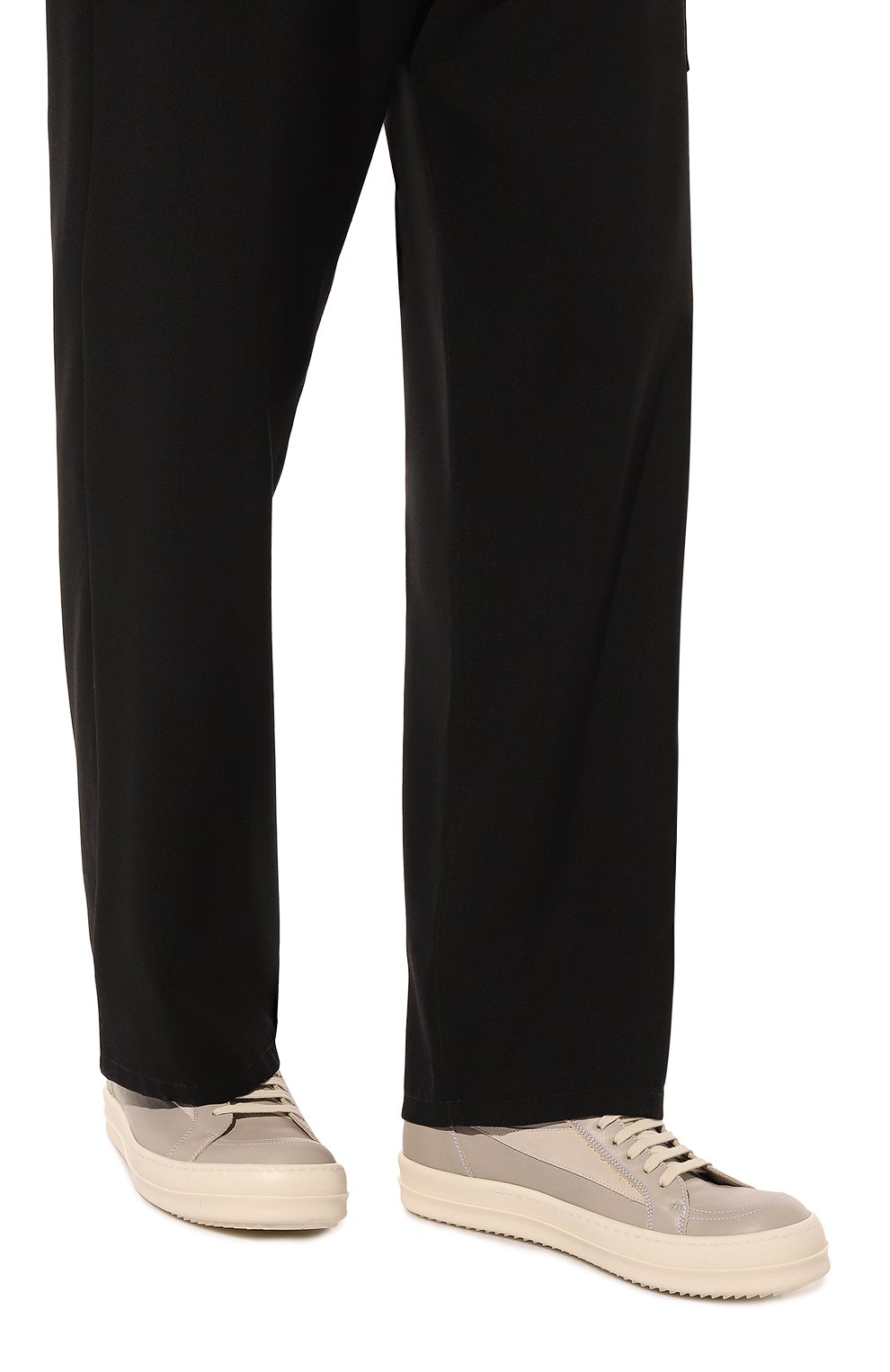 Кожаные кеды lido vintage RICK OWENS бежевого цвета по цене 79150 руб., арт. RU01D3897/LC0LVS, фото 3 Кожаные кеды lido vintage RICK OWENS, арт. RU01D3897/LC0LVS, фото 3