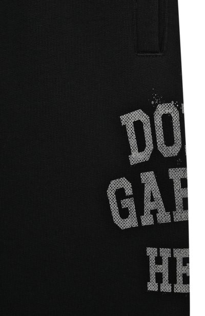 Хлопковые джоггеры DOLCE & GABBANA темно-синего цвета по цене 38100 руб., арт. L4JPT0/G7N5P, фото 3 Хлопковые джоггеры DOLCE & GABBANA, арт. L4JPT0/G7N5P, фото 3