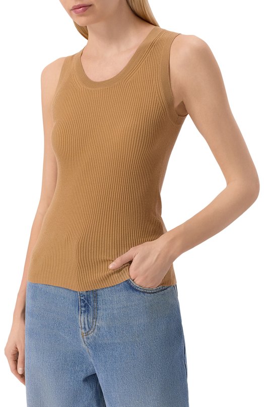 Шерстяной топ Petar Petrov F24K27 Бежевый  F24K27 Фото 3