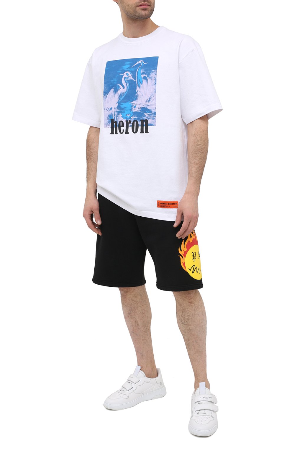 Хлопковые шорты PALM ANGELS, арт. PMCI010R21FLE0011018, фото 2