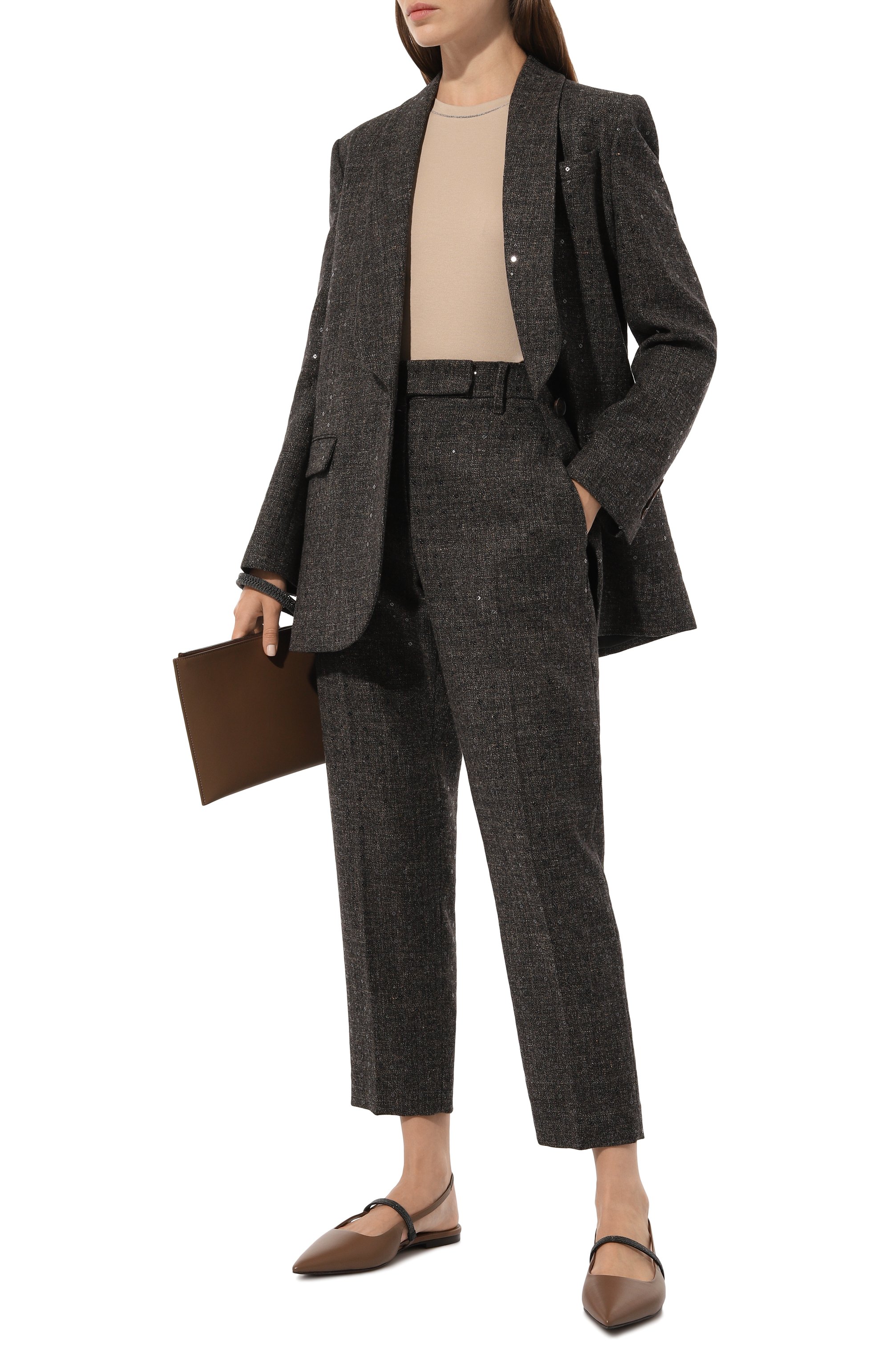 Жакет из шерсти и льна BRUNELLO CUCINELLI, арт. MD5602154, фото 2