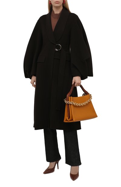 Шерстяное пальто JW ANDERSON коричневого цвета по цене 108000 руб., арт. C00170 PG0705, фото 2 Шерстяное пальто JW ANDERSON, арт. C00170 PG0705, фото 2