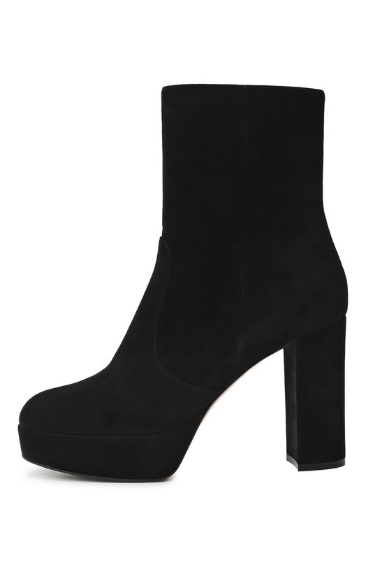 Замшевые ботильоны Daisen Gianvito Rossi G72987.70RIC.CASNER0 Чёрный  G72987.70RIC.CASNER0 Фото 4