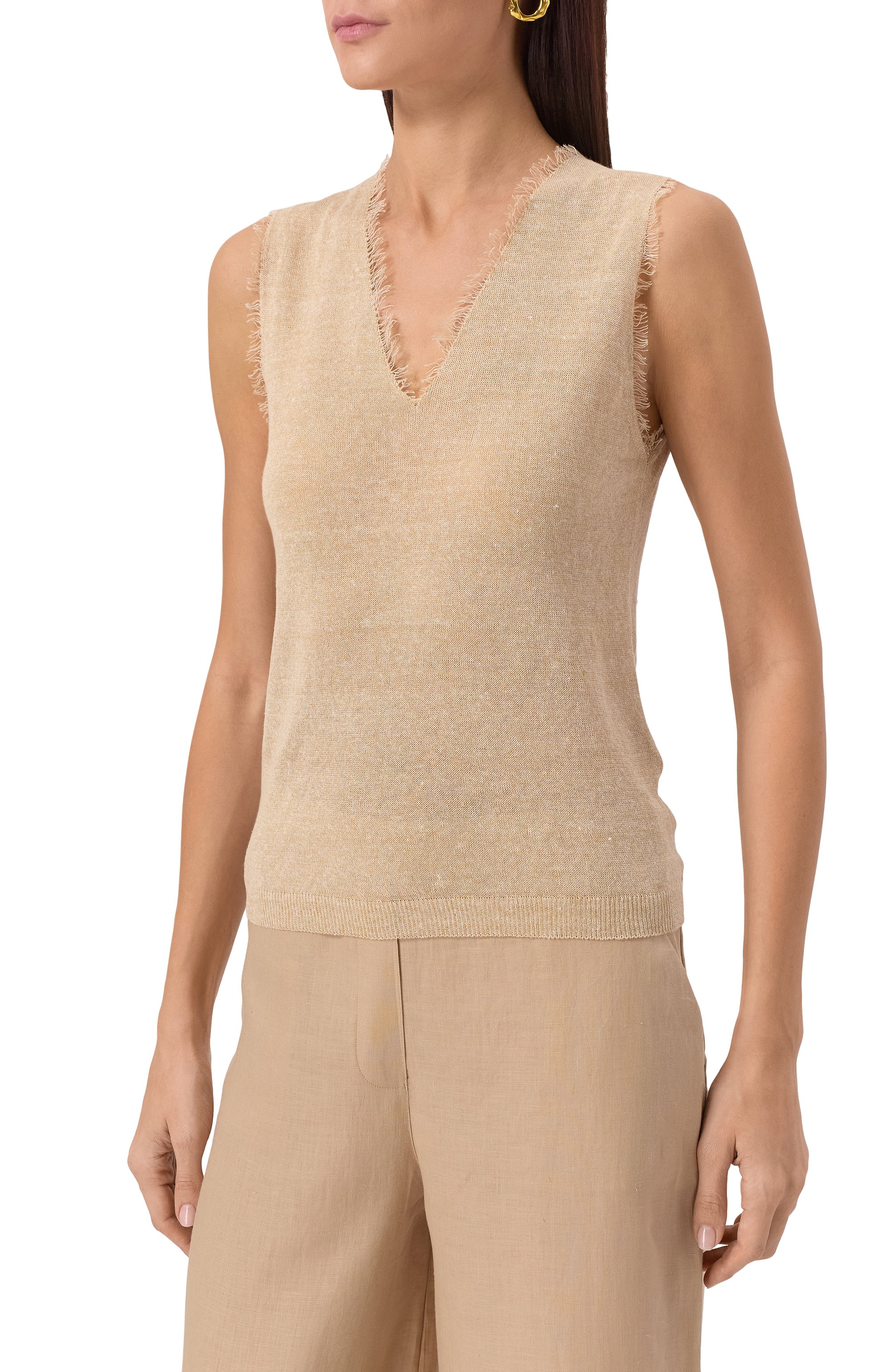 Льняной топ GRAN SASSO, арт. 57248/24848, фото 3