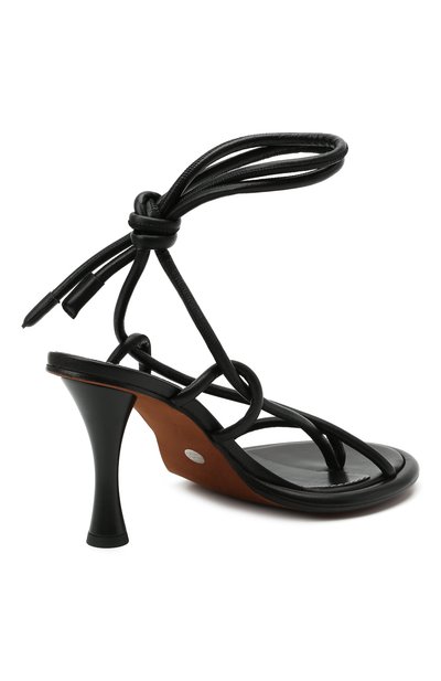 Кожаные босоножки PROENZA SCHOULER черного цвета по цене 72450 руб., арт. PS37003A/14000, фото 4 Кожаные босоножки PROENZA SCHOULER, арт. PS37003A/14000, фото 4