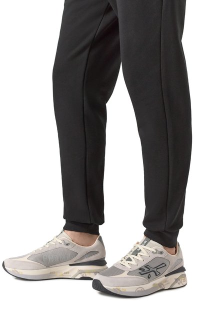 Комбинированные кроссовки moerun PREMIATA серого цвета по цене 33600 руб., арт. M0ERUN/VAR 7304, фото 3 Комбинированные кроссовки moerun PREMIATA, арт. M0ERUN/VAR 7304, фото 3