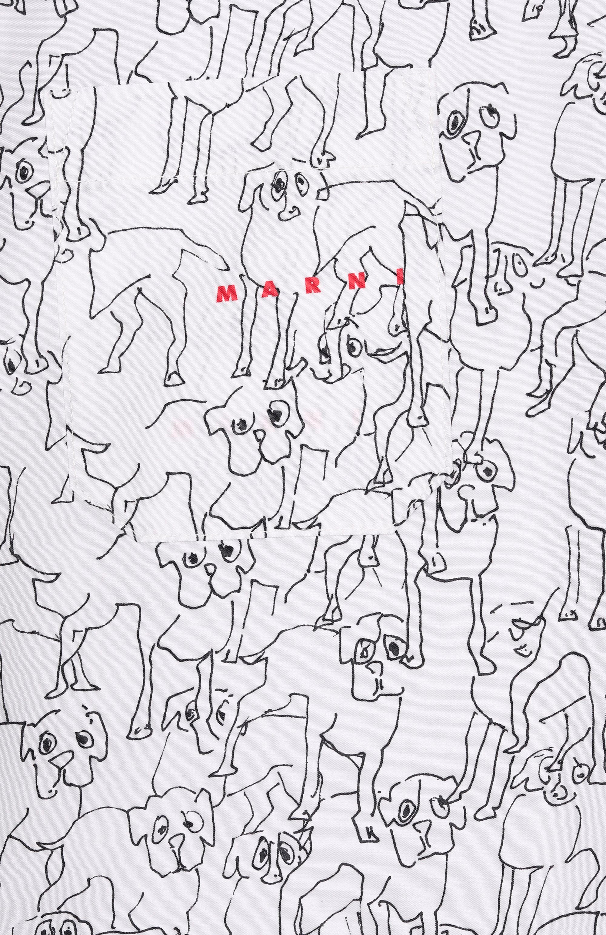 Хлопковая рубашка MARNI, арт. M01373/M00U8, фото 3