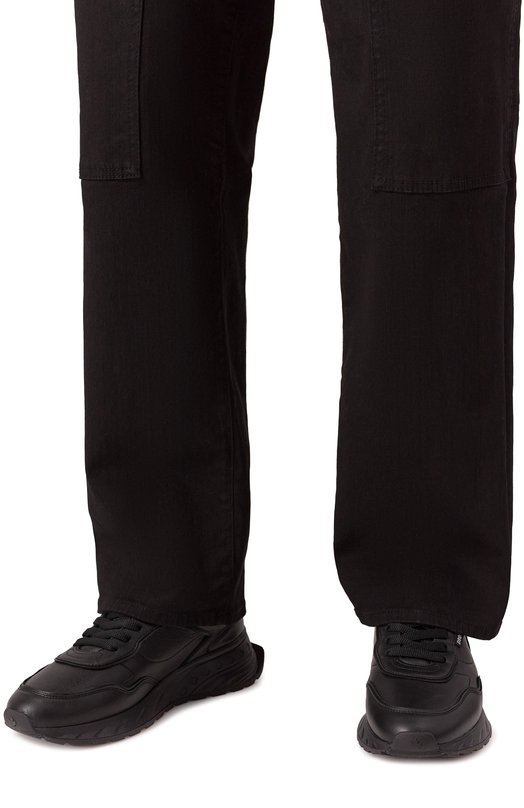 Кожаные кроссовки Sprinter Dsquared2 SNM0401/35605520 Чёрный  SNM0401/35605520 Фото 3