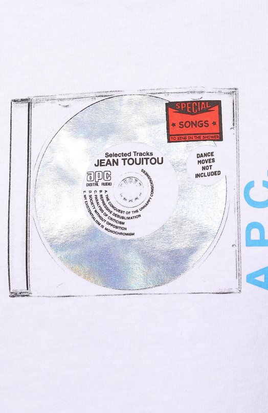 Хлопковая футболка A.P.C. C0EI0H26339AAB Белый  C0EI0H26339AAB Фото 5