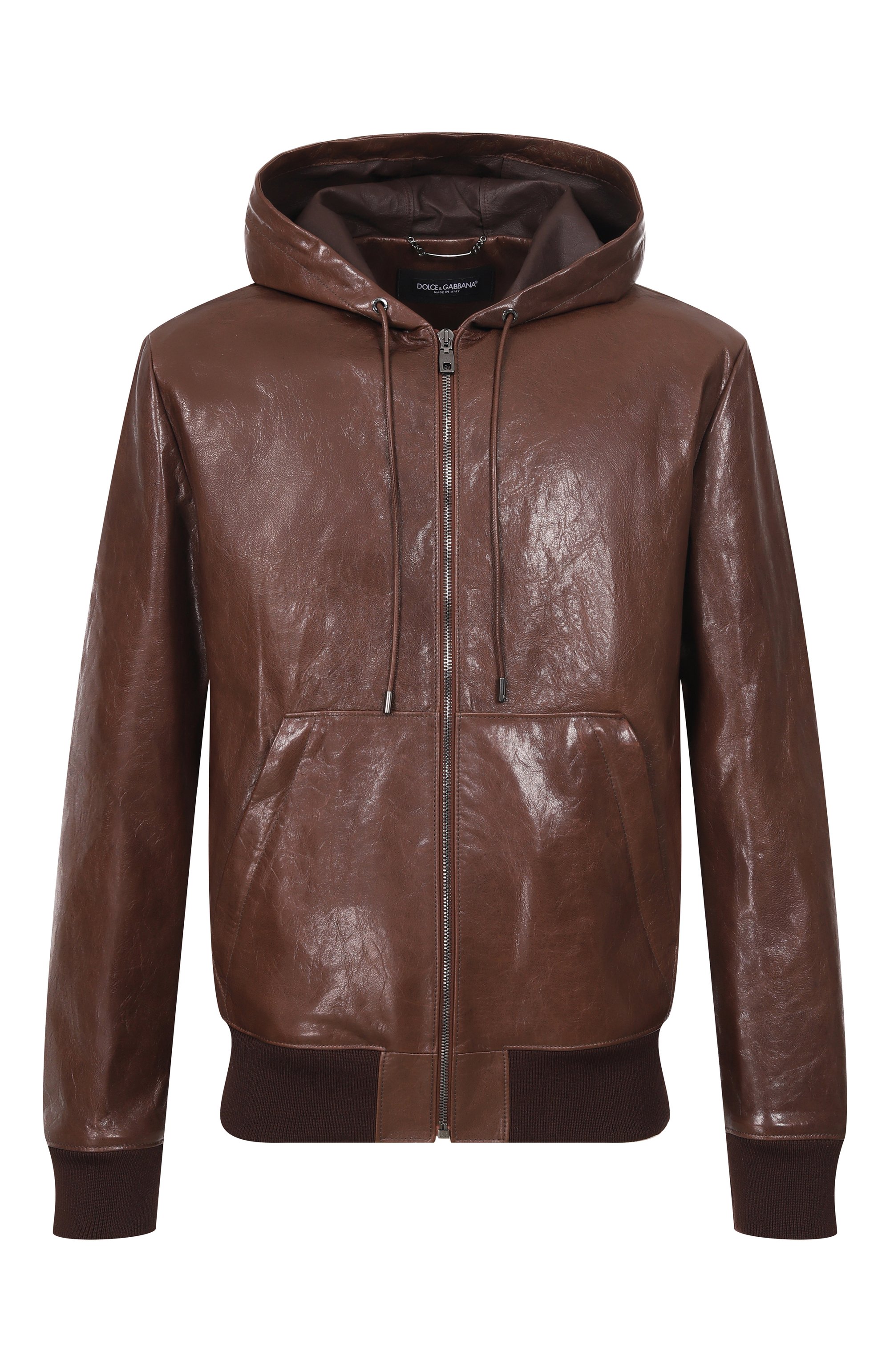 Кожаный бомбер DOLCE & GABBANA, арт. G9BIIL/HULY2, фото 1