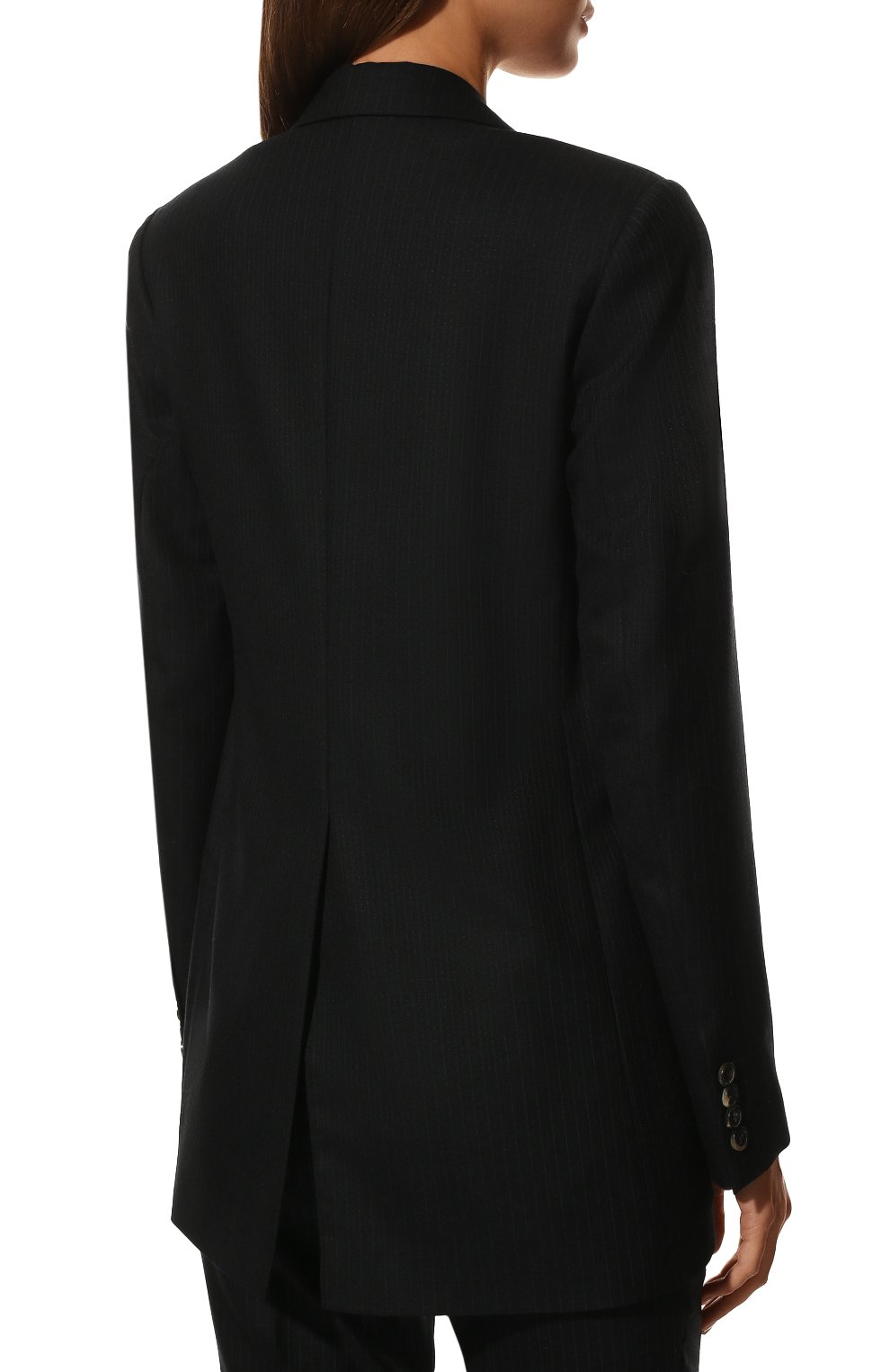 Шерстяной жакет DRIES VAN NOTEN темно-синего цвета по цене 114000 руб., арт. 211-10416-2155, фото 4 Шерстяной жакет DRIES VAN NOTEN, арт. 211-10416-2155, фото 4