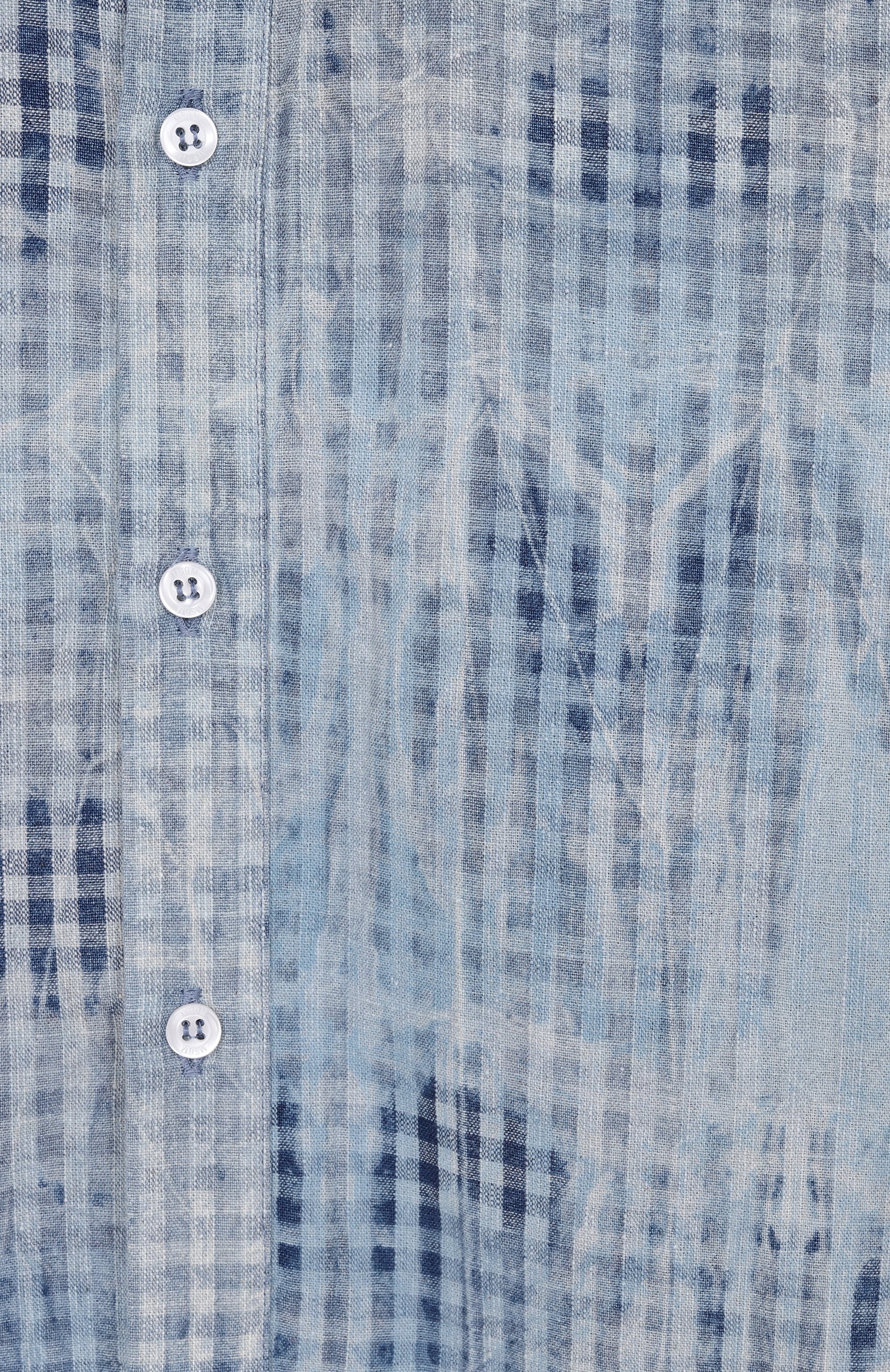 Хлопковая рубашка MSGM KIDS голубого цвета по цене 16200 руб., арт. S6MSJBSI145, фото 3 Хлопковая рубашка MSGM KIDS, арт. S6MSJBSI145, фото 3