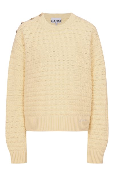 Женский свитер из шерсти и хлопка GANNI, арт. K2607/2733