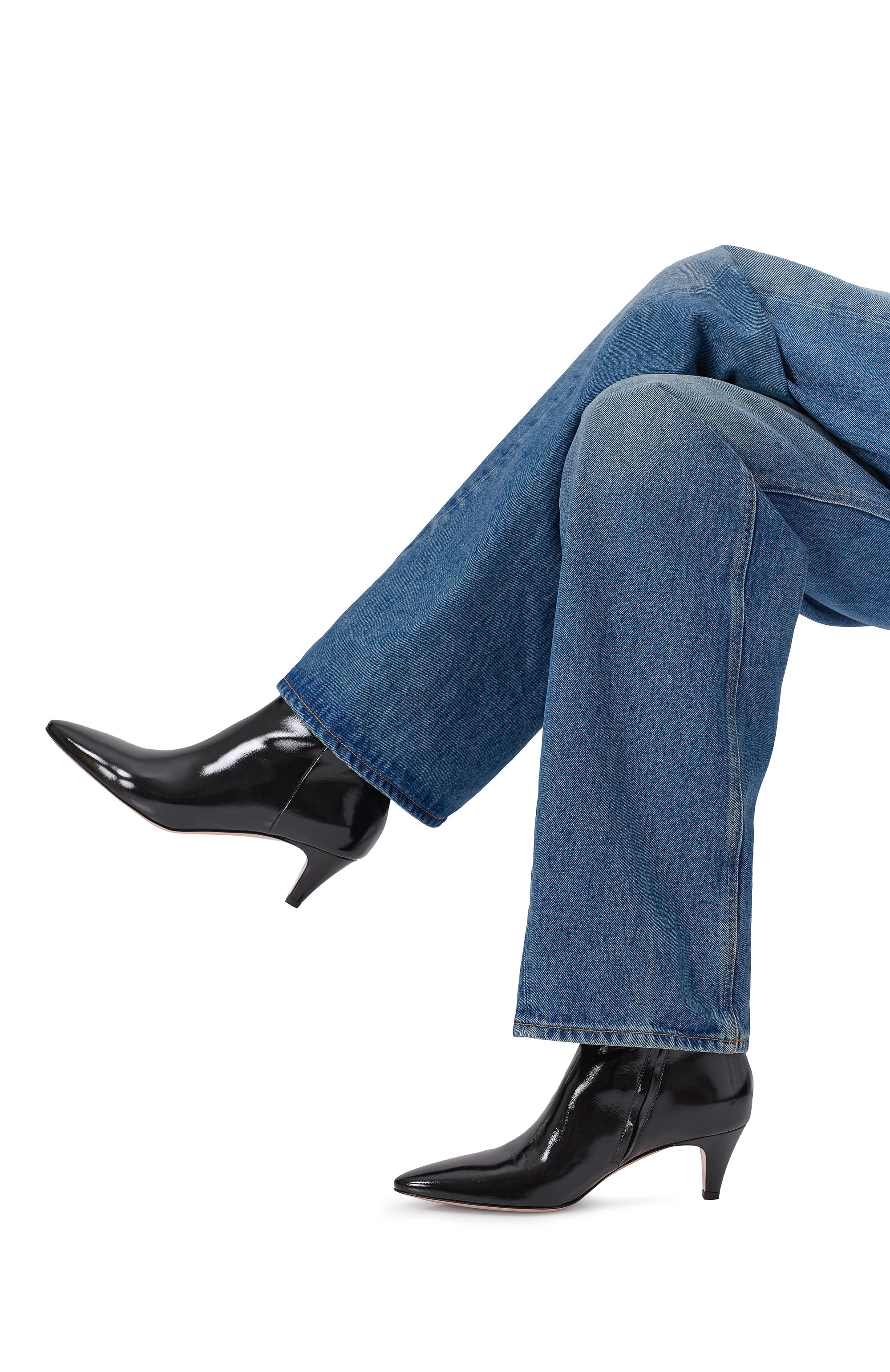 Кожаные ботильоны amelia 55 GIANVITO ROSSI, арт. G72976.55RIC.NUINER0, фото 2