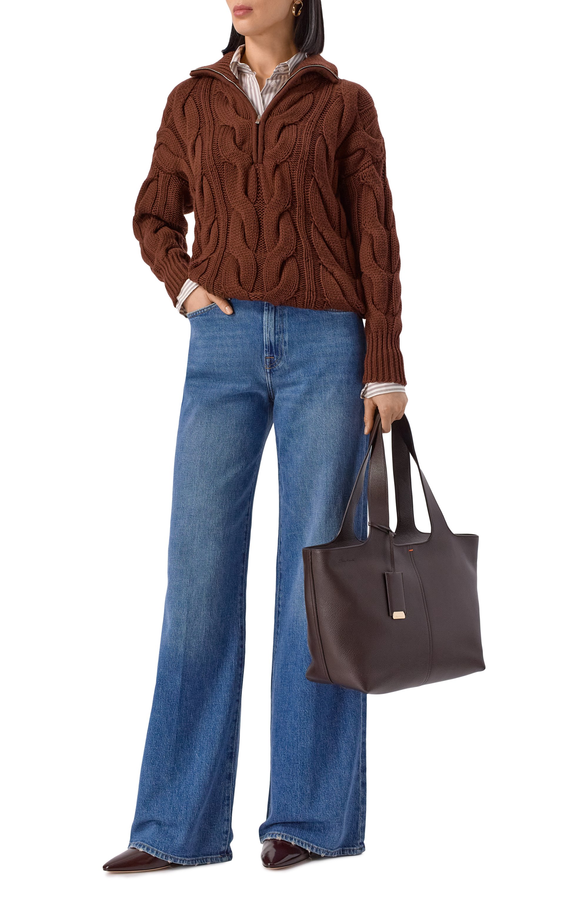 Сумка-тоут SANTONI, арт. DIBGA2838BA-HWIA, фото 7