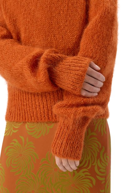 Шерстяной свитер DRIES VAN NOTEN оранжевого цвета по цене 86500 руб., арт. 252-011249-2733, фото 5 Шерстяной свитер DRIES VAN NOTEN, арт. 252-011249-2733, фото 5