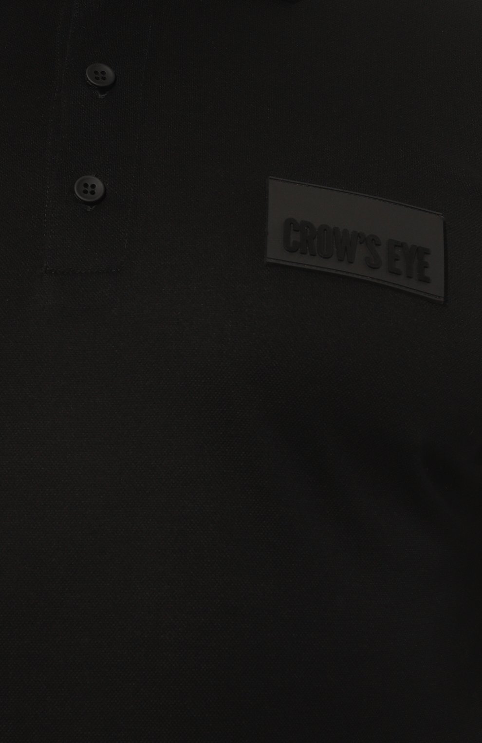 Хлопковое поло CROW’S EYE черного цвета по цене 25500 руб., арт. LE 64, фото 5 Хлопковое поло CROW’S EYE, арт. LE 64, фото 5