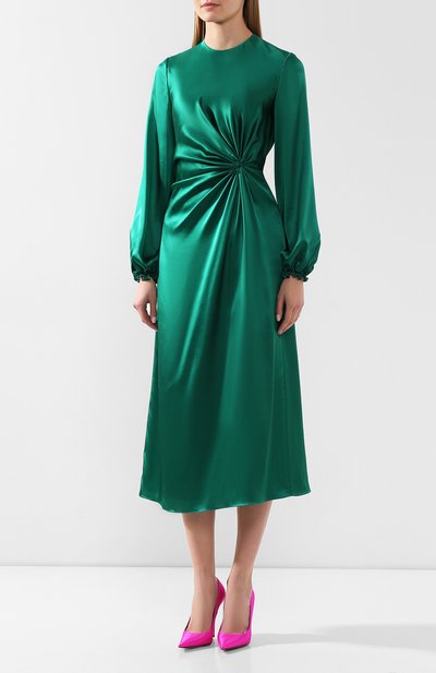 Платье-миди JM STUDIO зеленого цвета по цене 50950 руб., арт. FW192001, фото 3 Платье-миди JM STUDIO, арт. FW192001, фото 3