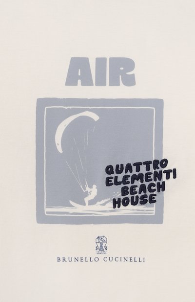 Хлопковая футболка BRUNELLO CUCINELLI, арт. B0B13T186B, фото 3