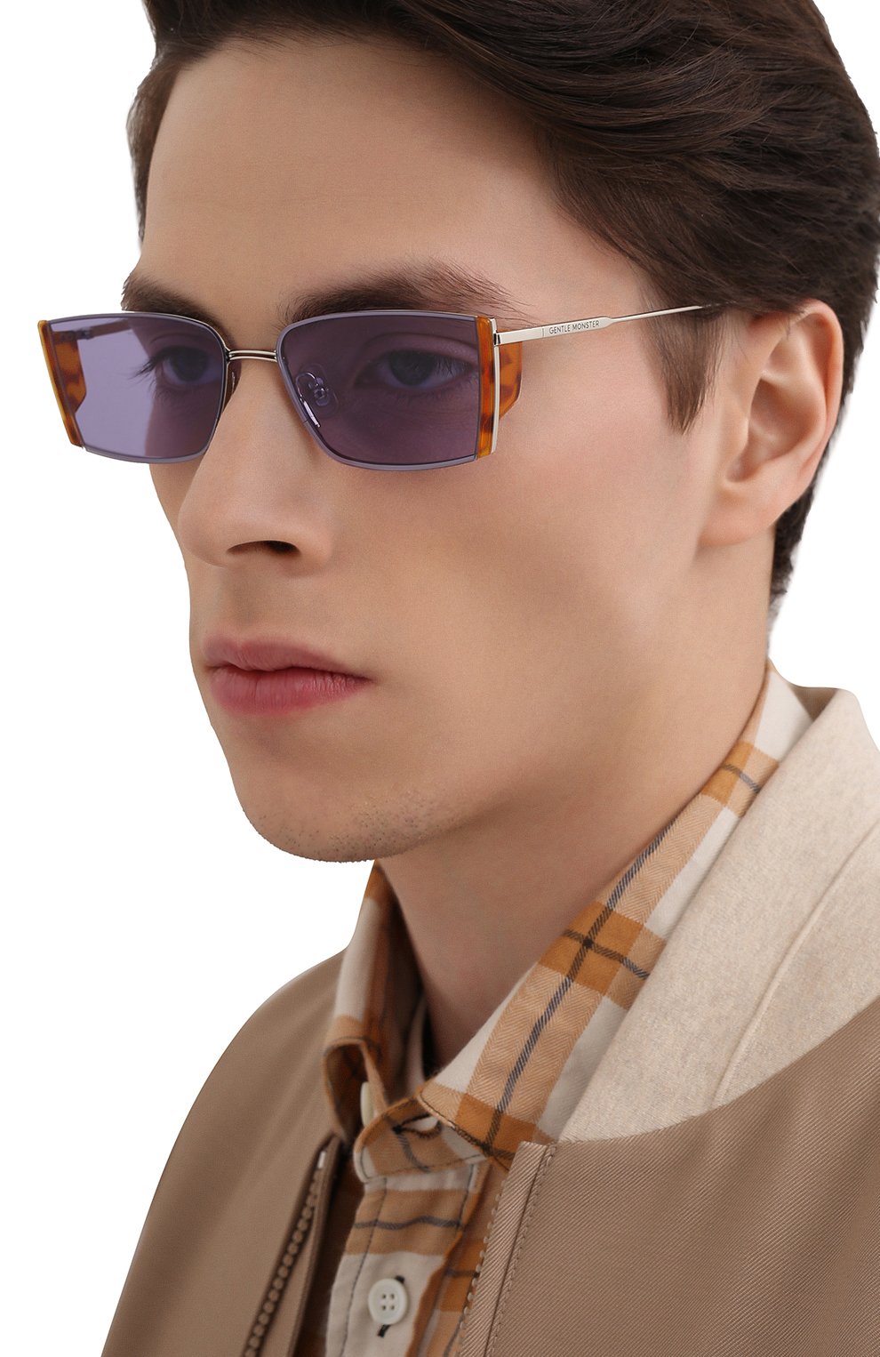 Солнцезащитные очки GENTLE MONSTER фиолетового цвета по цене 31900 руб., арт. NIC0 02(V), фото 3 Солнцезащитные очки GENTLE MONSTER, арт. NIC0 02(V), фото 3
