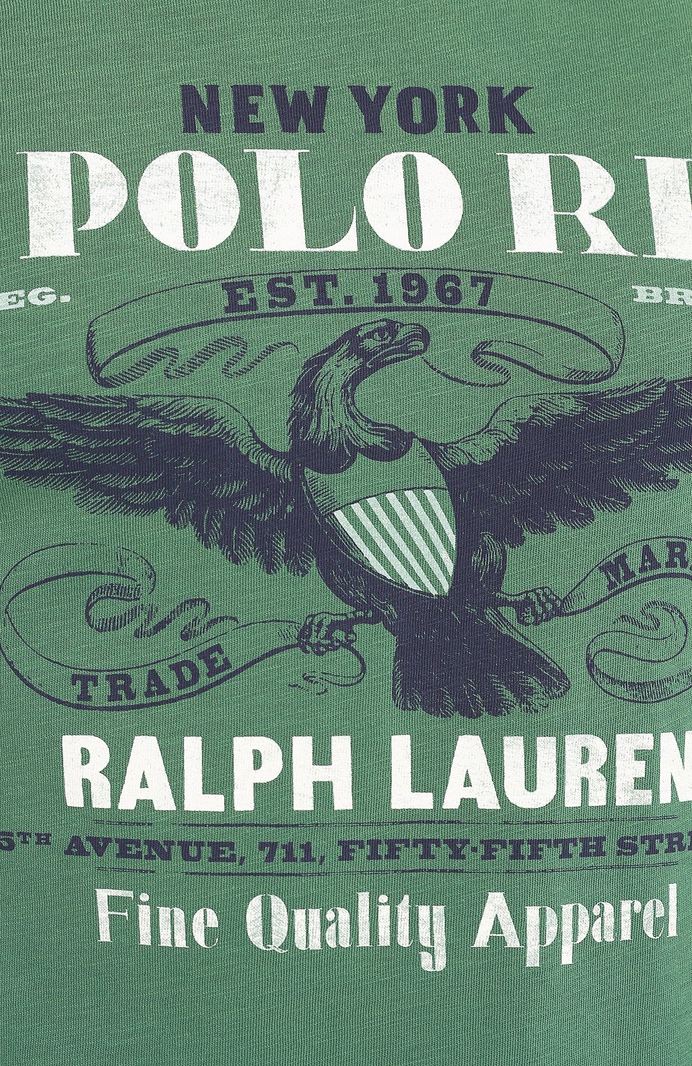 Хлопковая футболка POLO RALPH LAUREN, арт. 710791583, фото 5