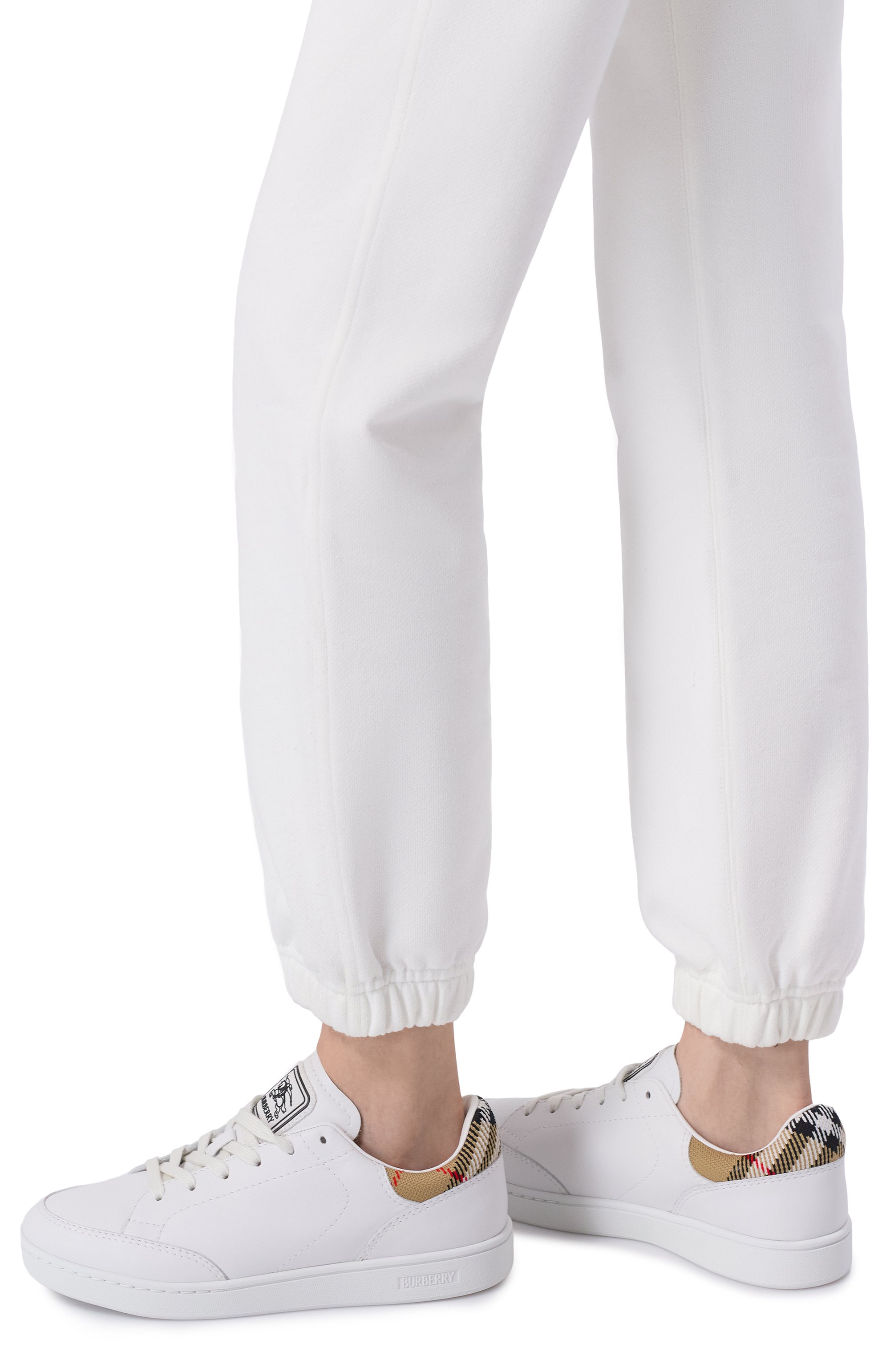 Комбинированные кеды set BURBERRY белого цвета по цене 69300 руб., арт. 8118865, фото 2 Комбинированные кеды set BURBERRY, арт. 8118865, фото 2