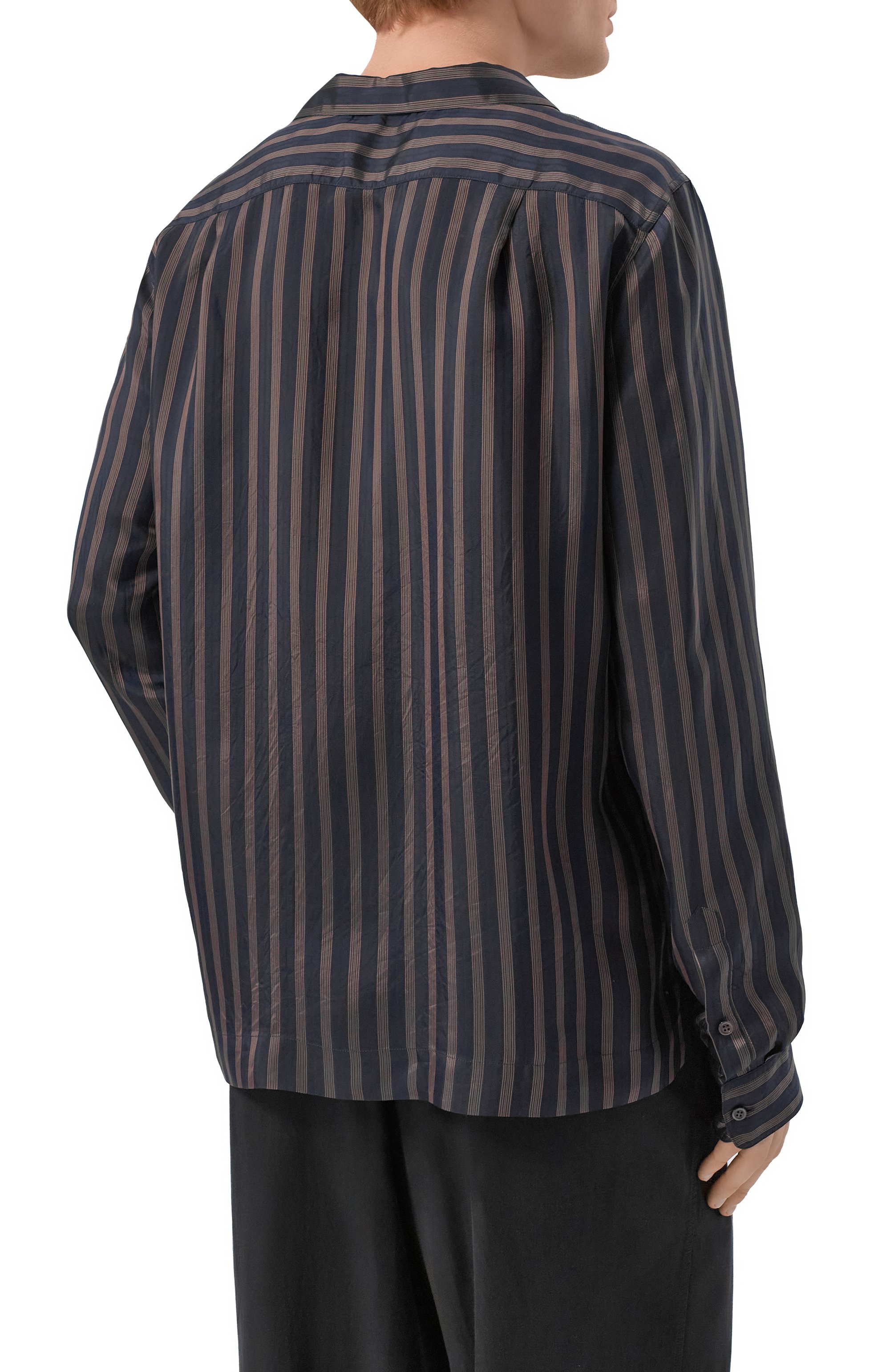 Рубашка DRIES VAN NOTEN темно-синего цвета по цене 64850 руб., арт. 020781/3276, фото 4 Рубашка DRIES VAN NOTEN, арт. 020781/3276, фото 4