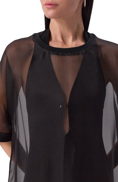 Платье из шелка и хлопка MIDGARD PARIS, арт. TS702-SK-BK, фото 5