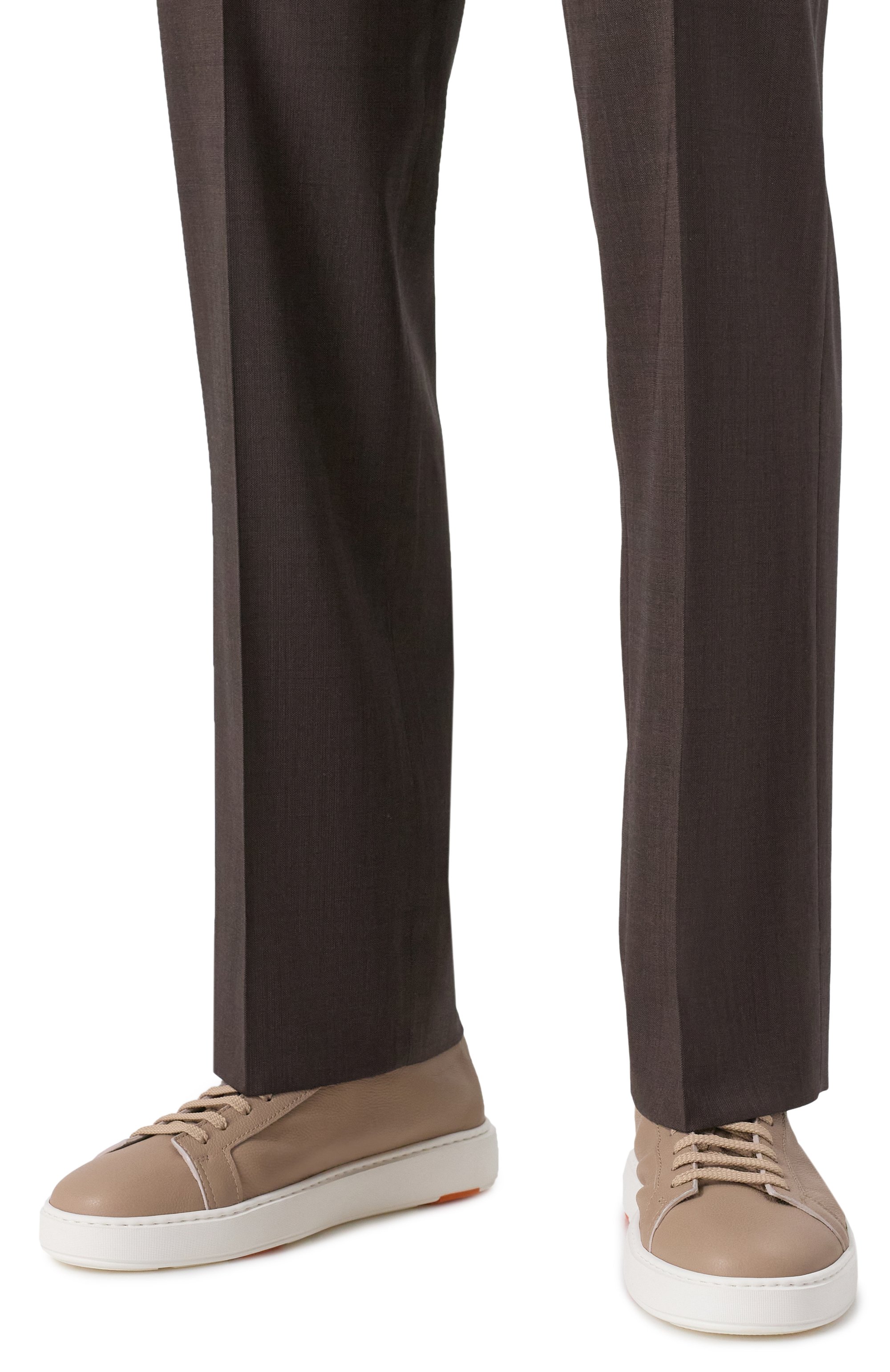 Кожаные кеды cleanic SANTONI, арт. MBCG21571BARCMMD, фото 3