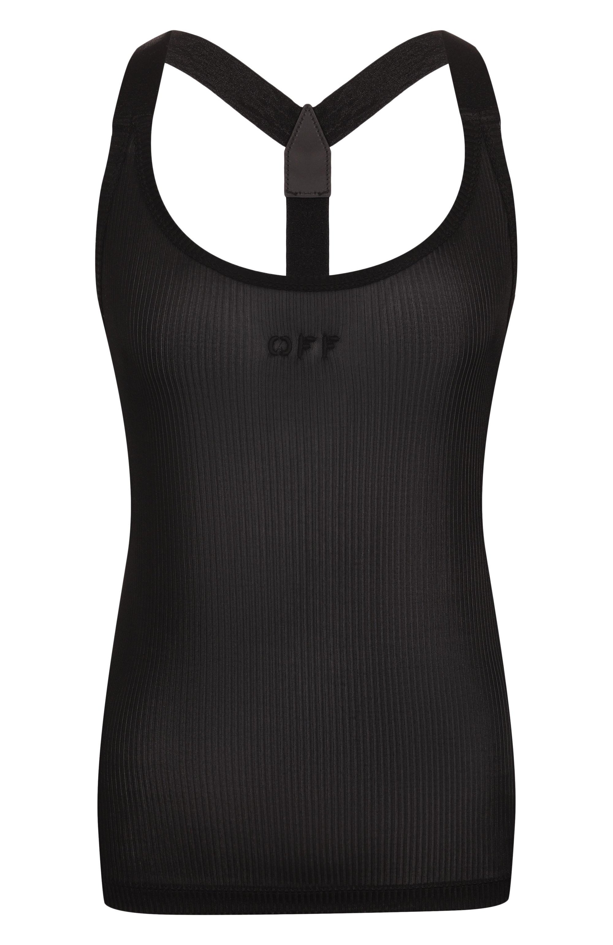 Майка из вискозы OFF-WHITE, арт. 0WAD25SS25JER0011010, фото 1