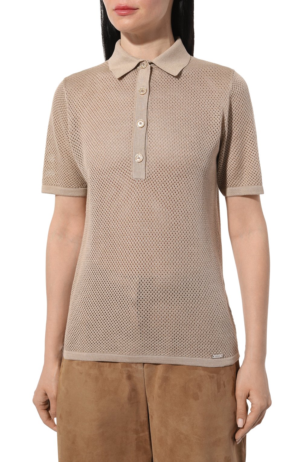 Шелковое поло KITON, арт. D55714DES, фото 3