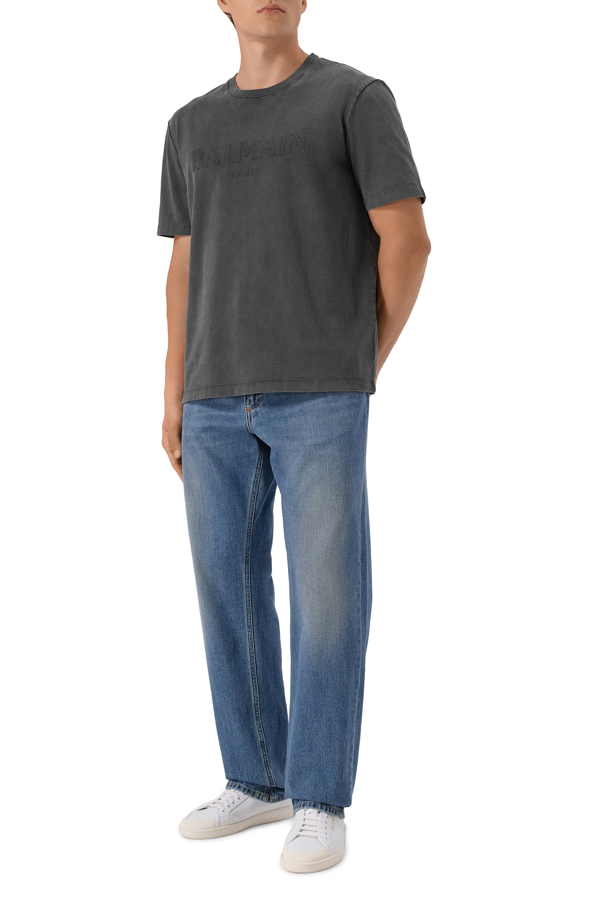Хлопковая футболка BALMAIN, арт. FH1EG000/BC72, фото 2
