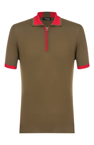 Мужская хлопковое поло KITON, арт. UMK0571V106A