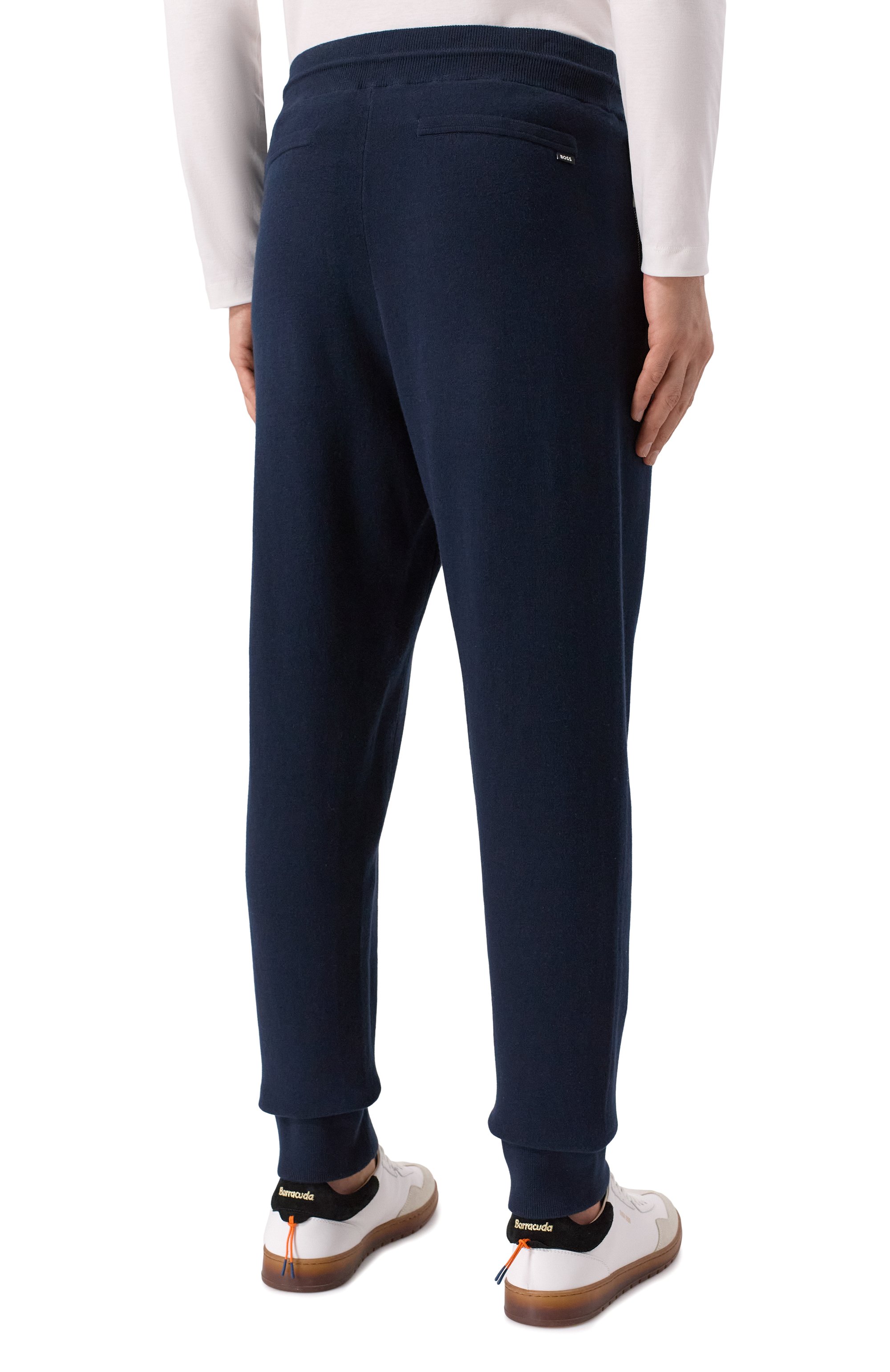 Джоггеры из хлопка и шерсти BOSS, арт. 50543154, фото 4