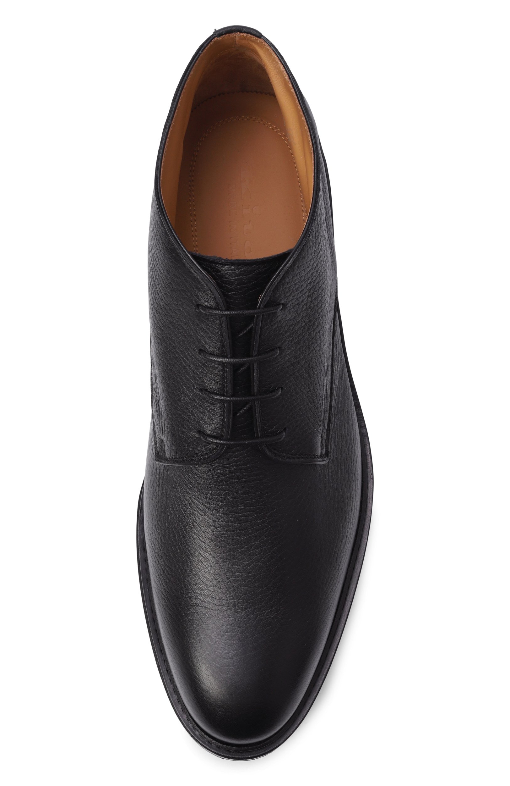 Кожаные ботинки KITON черного цвета по цене 228500 руб., арт. USSA510N00126, фото 5 Кожаные ботинки KITON, арт. USSA510N00126, фото 5