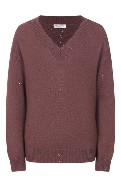 Женский пуловер из кашемира и шелка BRUNELLO CUCINELLI, арт. M73540802