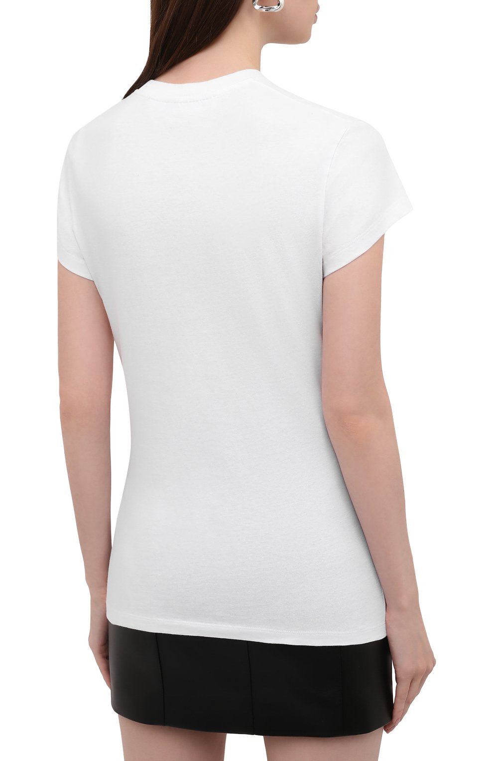 Хлопковая футболка OFF-WHITE белого цвета по цене 29100 руб., арт. 0WAA040F21JER002, фото 4 Хлопковая футболка OFF-WHITE, арт. 0WAA040F21JER002, фото 4