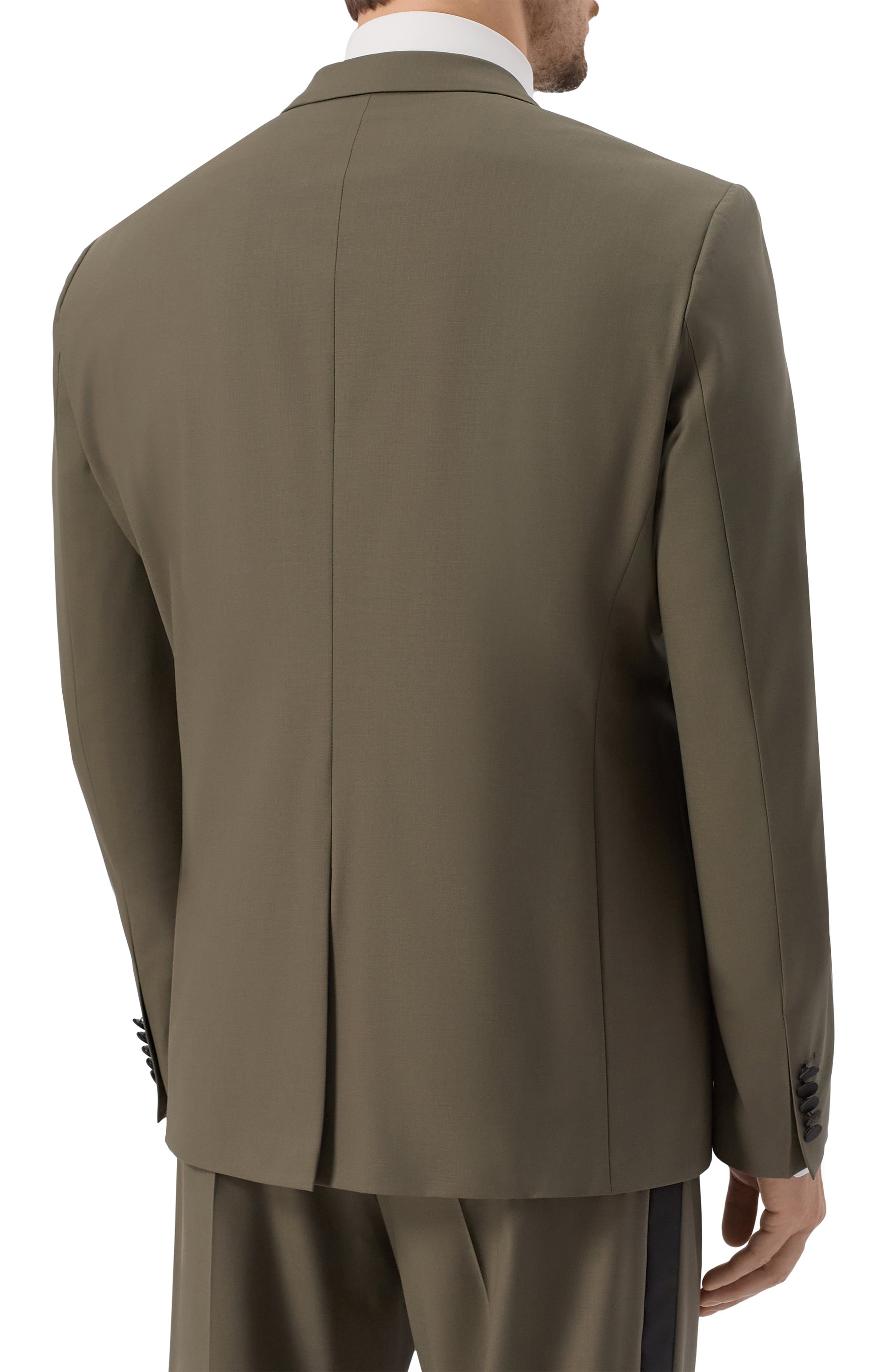 Смокинг HUGO хаки цвета по цене 69950 руб., арт. 50544619, фото 3 Смокинг HUGO, арт. 50544619, фото 3