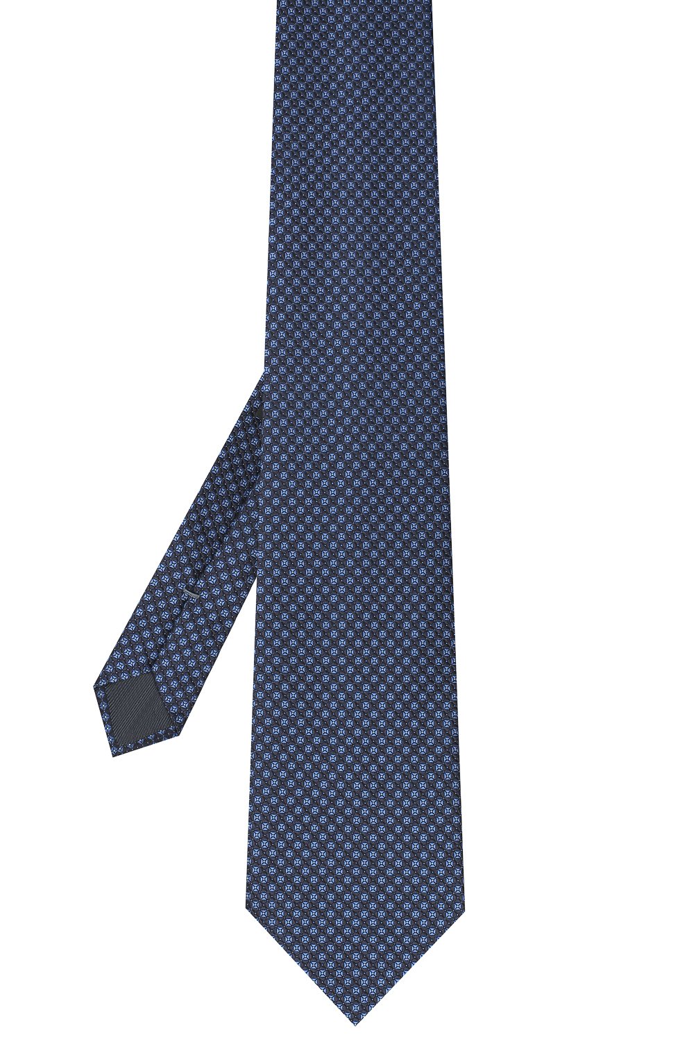 Шелковый галстук ZEGNA темно-синего цвета по цене 18950 руб., арт. Z8W03/1XW, фото 2 Шелковый галстук ZEGNA, арт. Z8W03/1XW, фото 2