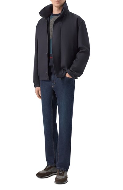 Джинсы slim fit ZILLI темно-синего цвета по цене 180000 руб., арт. J5T002M0441VZL003, фото 2 Джинсы slim fit ZILLI, арт. J5T002M0441VZL003, фото 2