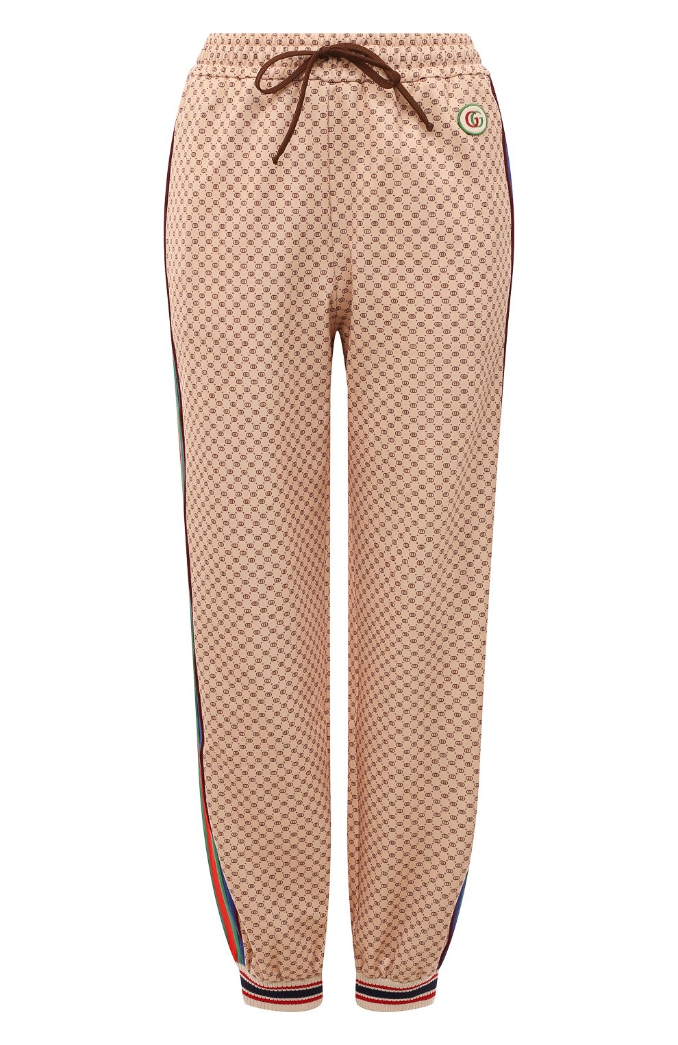 Джоггеры GUCCI бежевого цвета по цене 141120 руб., арт. 655198 XJDFP, фото 1 Джоггеры GUCCI, арт. 655198 XJDFP, фото 1