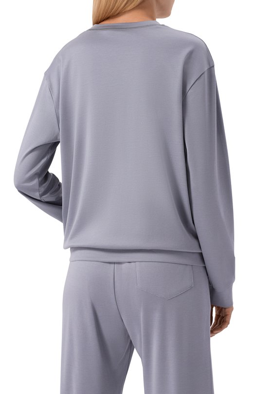 Свитшот из шелка и хлопка MVST M25.2MW.H402/SC00 Серый  M25.2MW.H402/SC00 Фото 4