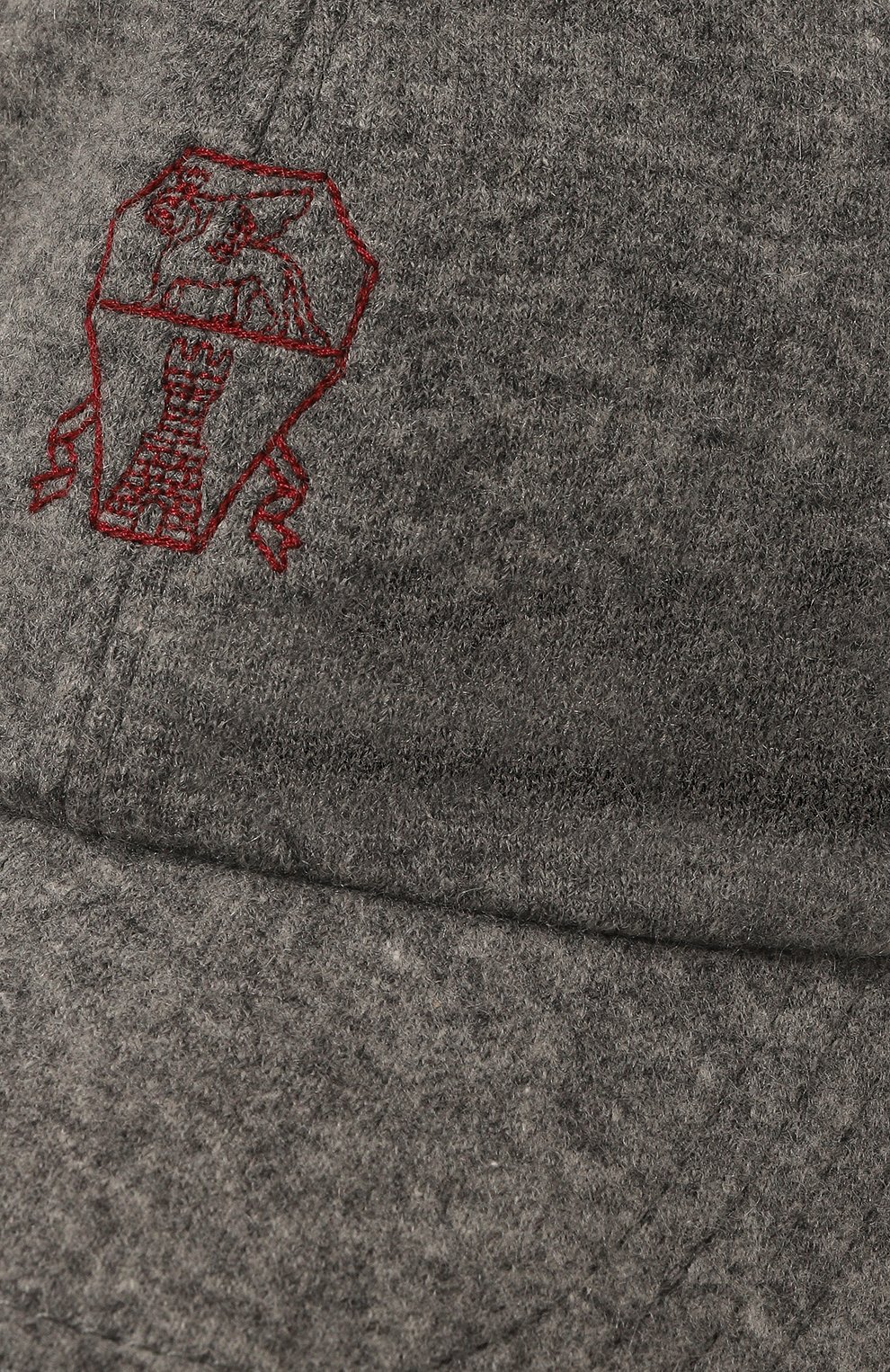 Кашемировая бейсболка BRUNELLO CUCINELLI серого цвета по цене 54800 руб., арт. ML8969978, фото 4 Кашемировая бейсболка BRUNELLO CUCINELLI, арт. ML8969978, фото 4