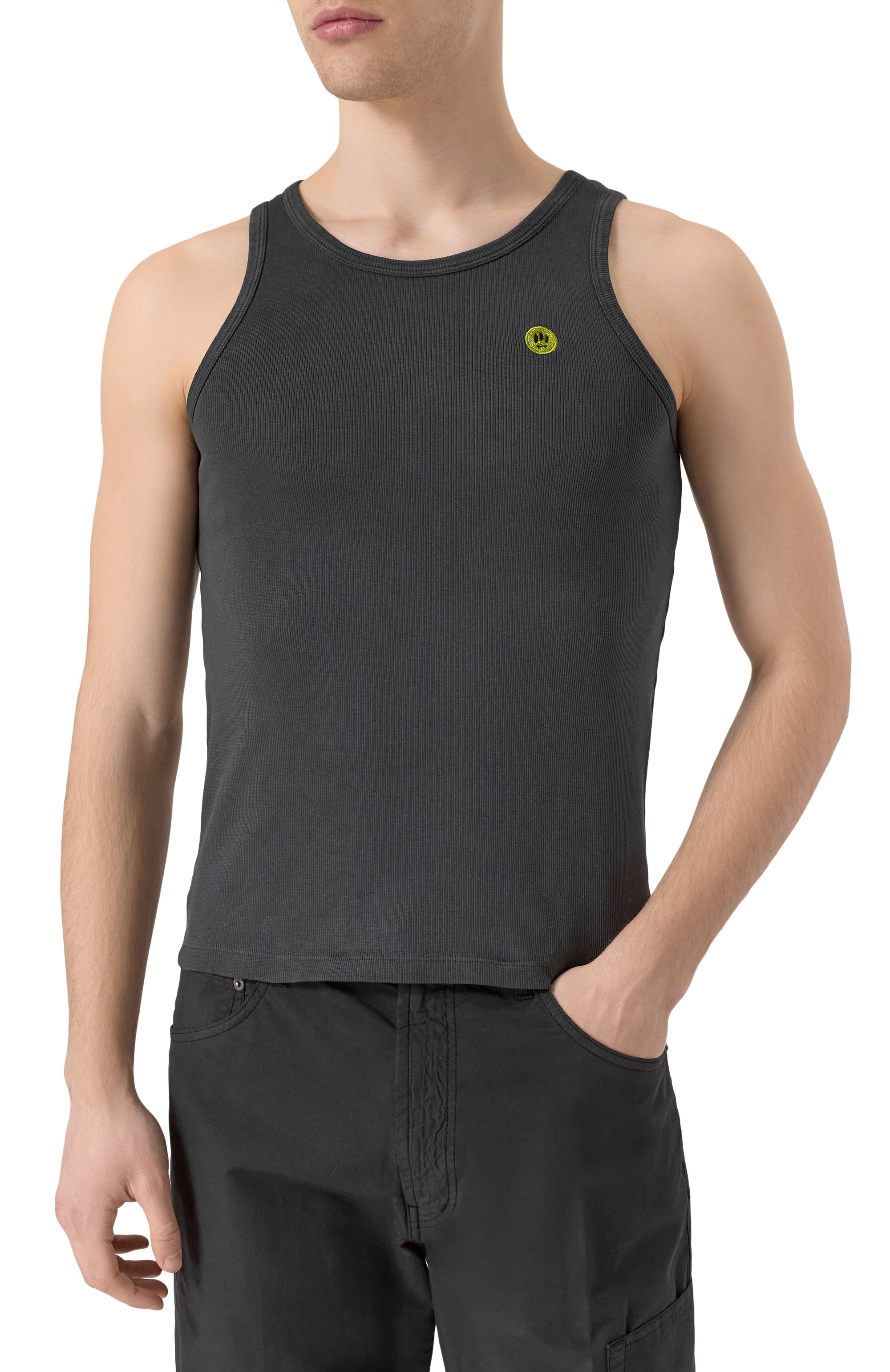 Хлопковая майка BARROW, арт. S5BWMAKA055, фото 3