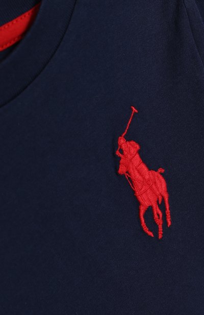 Хлопковая футболка POLO RALPH LAUREN, арт. 321703646, фото 3