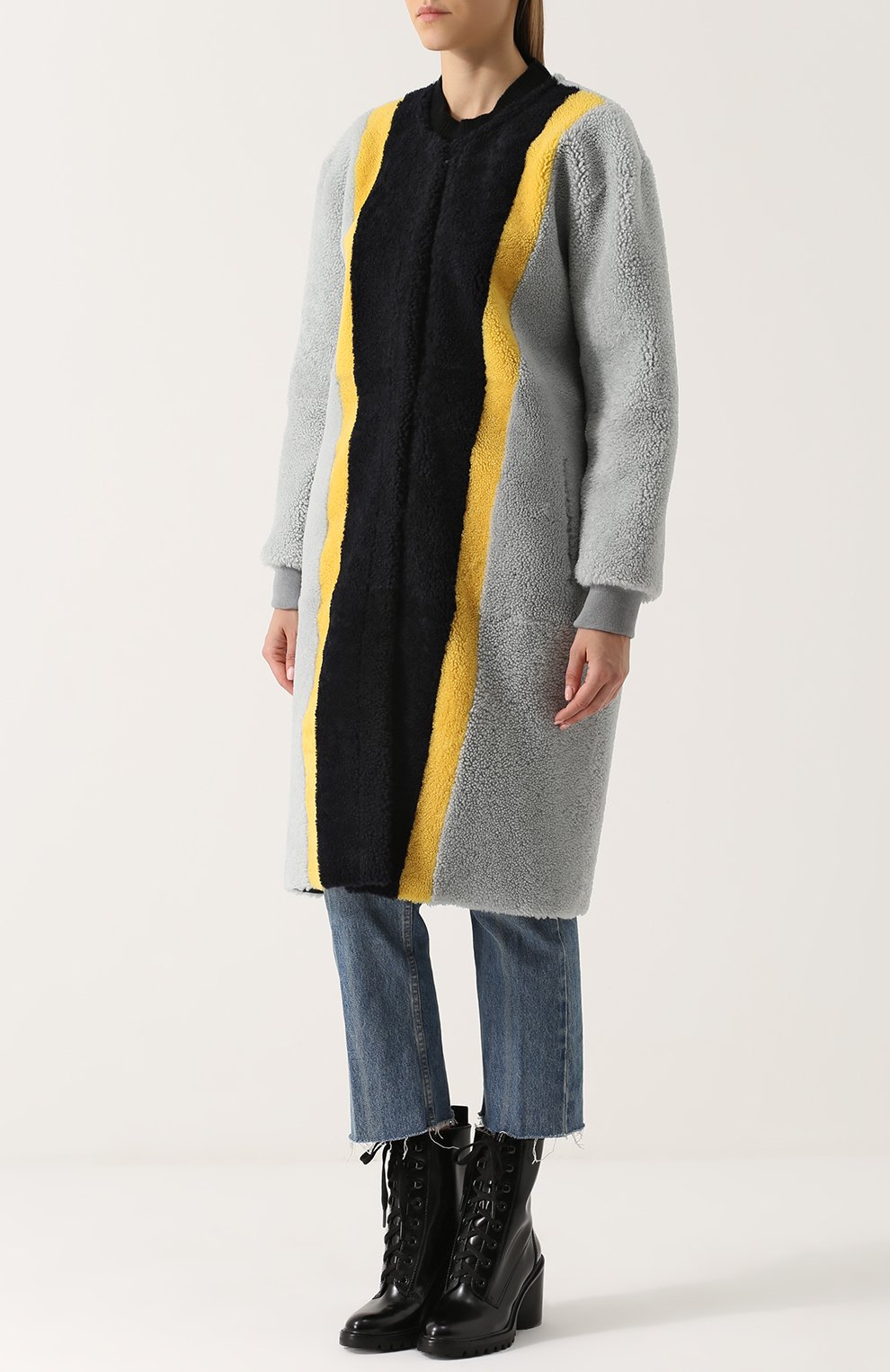 Шуба из овчины с круглым вырезом ANNE VEST, арт. AW17/01/203/46/ESME, фото 3