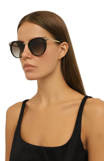 Солнцезащитные очки PRADA черного цвета по цене 42500 руб., арт. SPR66T-E1AB-F00A7, фото 2 Солнцезащитные очки PRADA, арт. SPR66T-E1AB-F00A7, фото 2